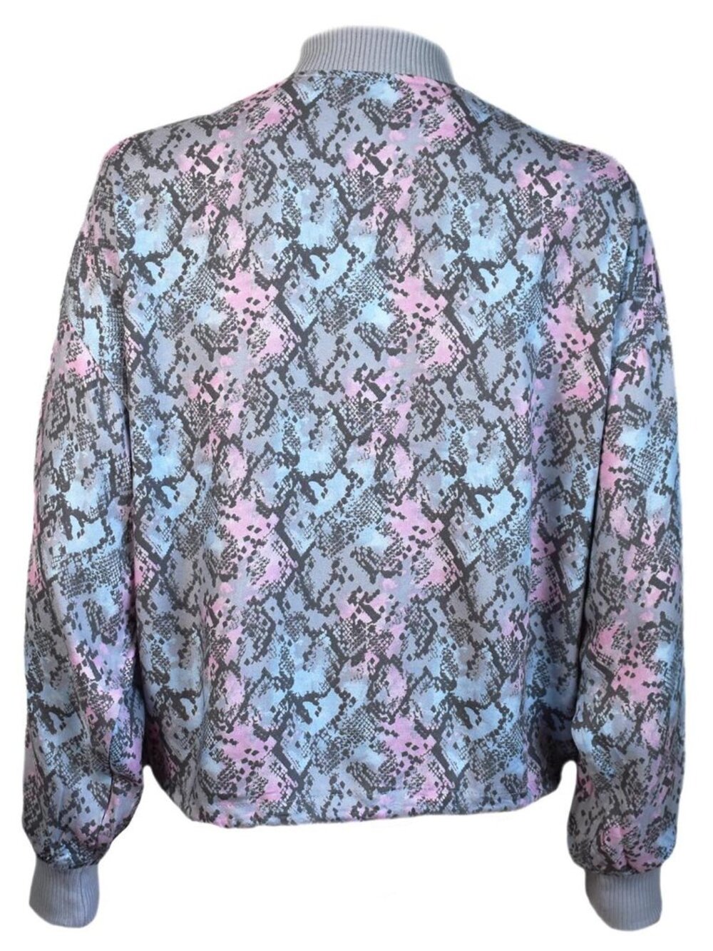 Steve Madden Women’s Jacket Lightweight Rayon Sleek Bomber Nantucket Breeze NEW - Picture 5 of 8